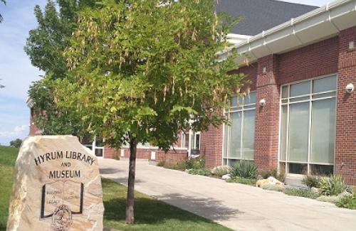 Outside Front of the Hyrum City Library