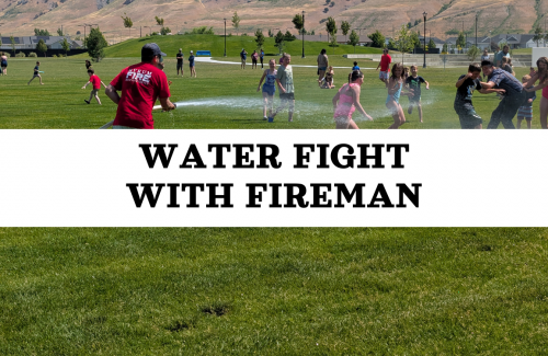 Water Fight With Fireman
