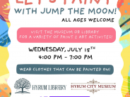 Let's Paint! Wednesday, July 15, 4pm-7pm