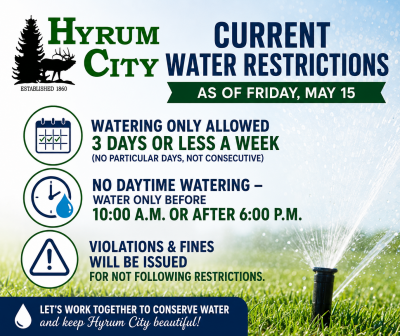 2026 Watering Restrictions