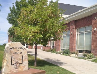 Outside Front of the Hyrum City Library