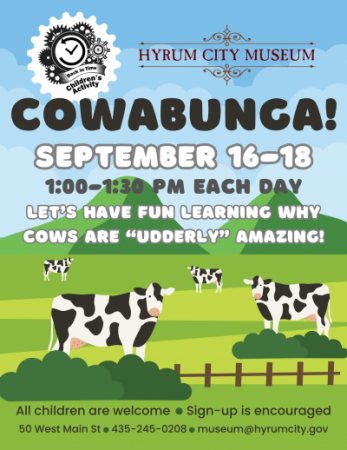 Back-in-Time September 16, 17, & 18: Cowabunga!