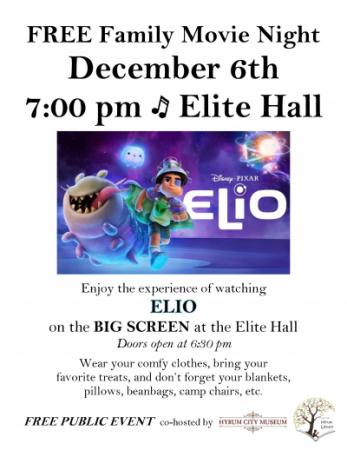 December 6, Movie Night @ Elite Hall