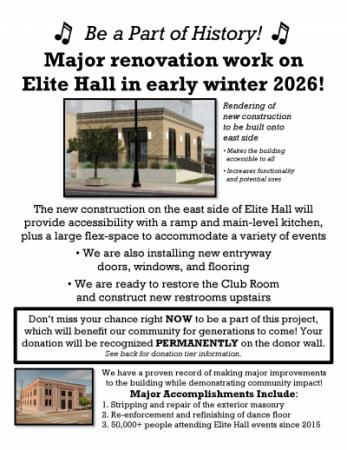 Donate to Elite Hall