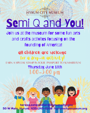 The Semi-Q and You: Thursday, June 18, 1-3pm