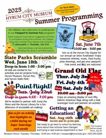 2025 Summer Programming