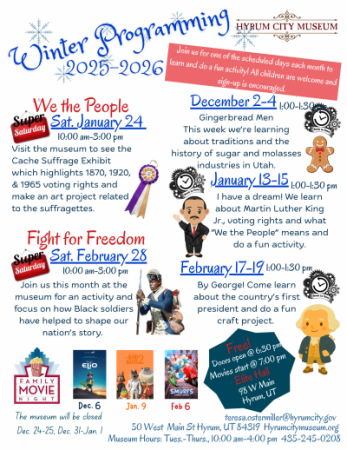 Winter Programming 2025-2026 