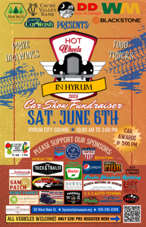 Hot Wheels in Hyrum: Saturday, June 6, 2026 Hot Wheels in Hyrum: Saturday, June 6, 2026